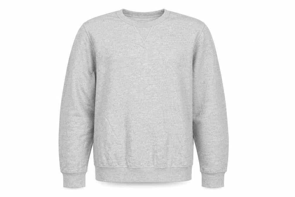 Front view of Selected Homme Grey Pullover Sweatshirt - Men's M