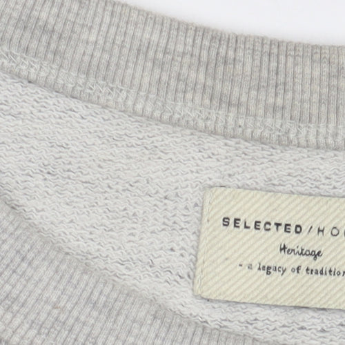 Selected Homme Grey Pullover Sweatshirt - Men's M