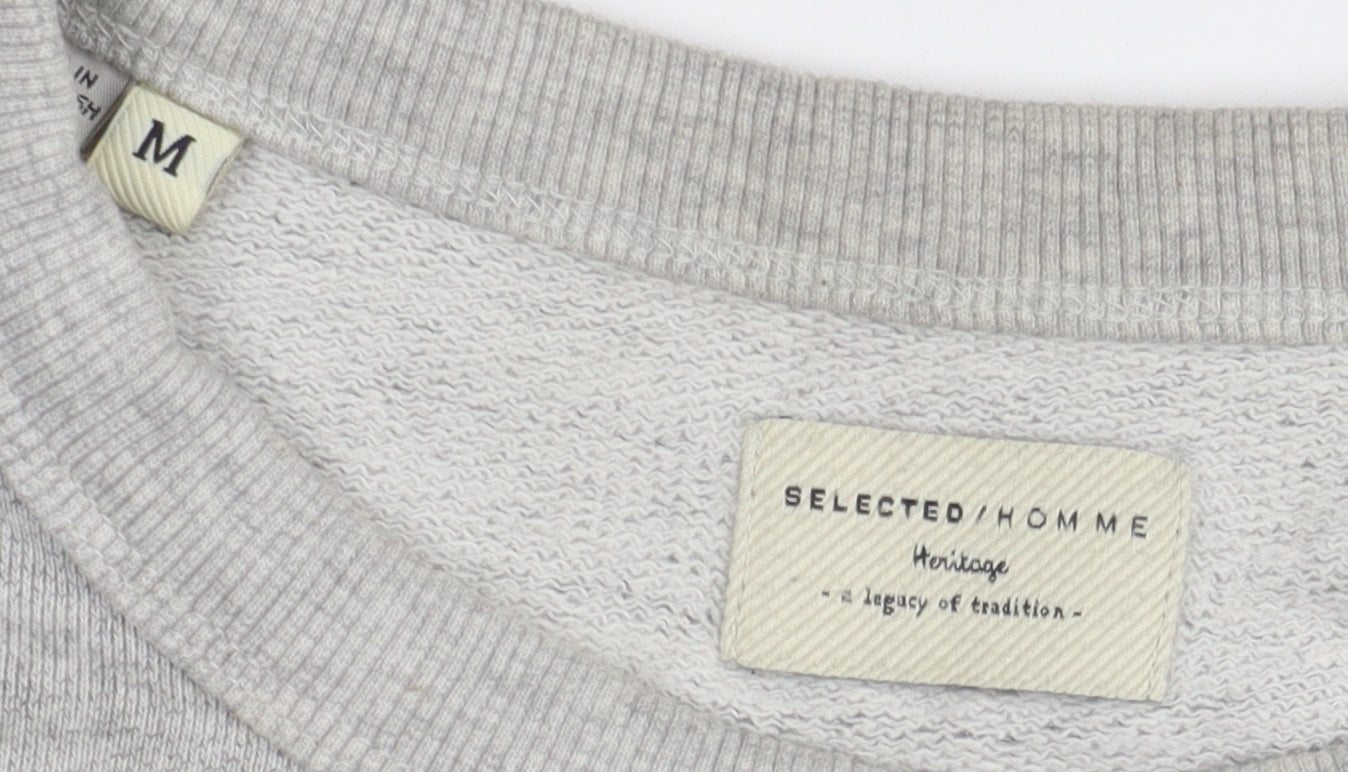 Selected Homme Grey Pullover Sweatshirt - Men's M