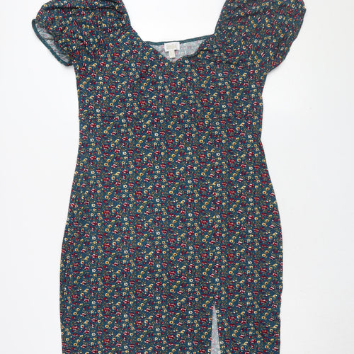 Stella Morgan Women's Green Floral Dress Size 16