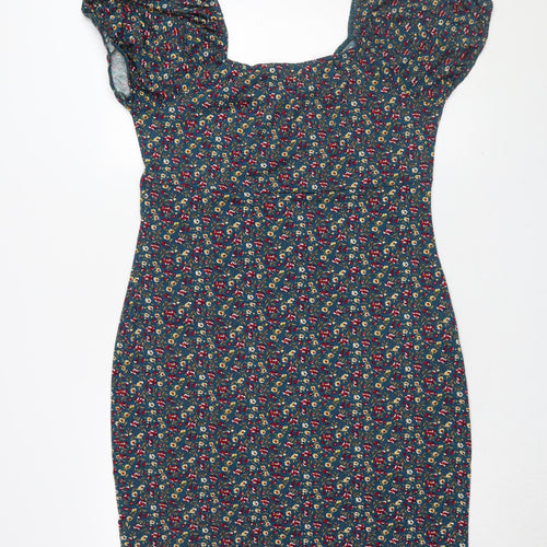 Stella Morgan Women's Green Floral Dress Size 16