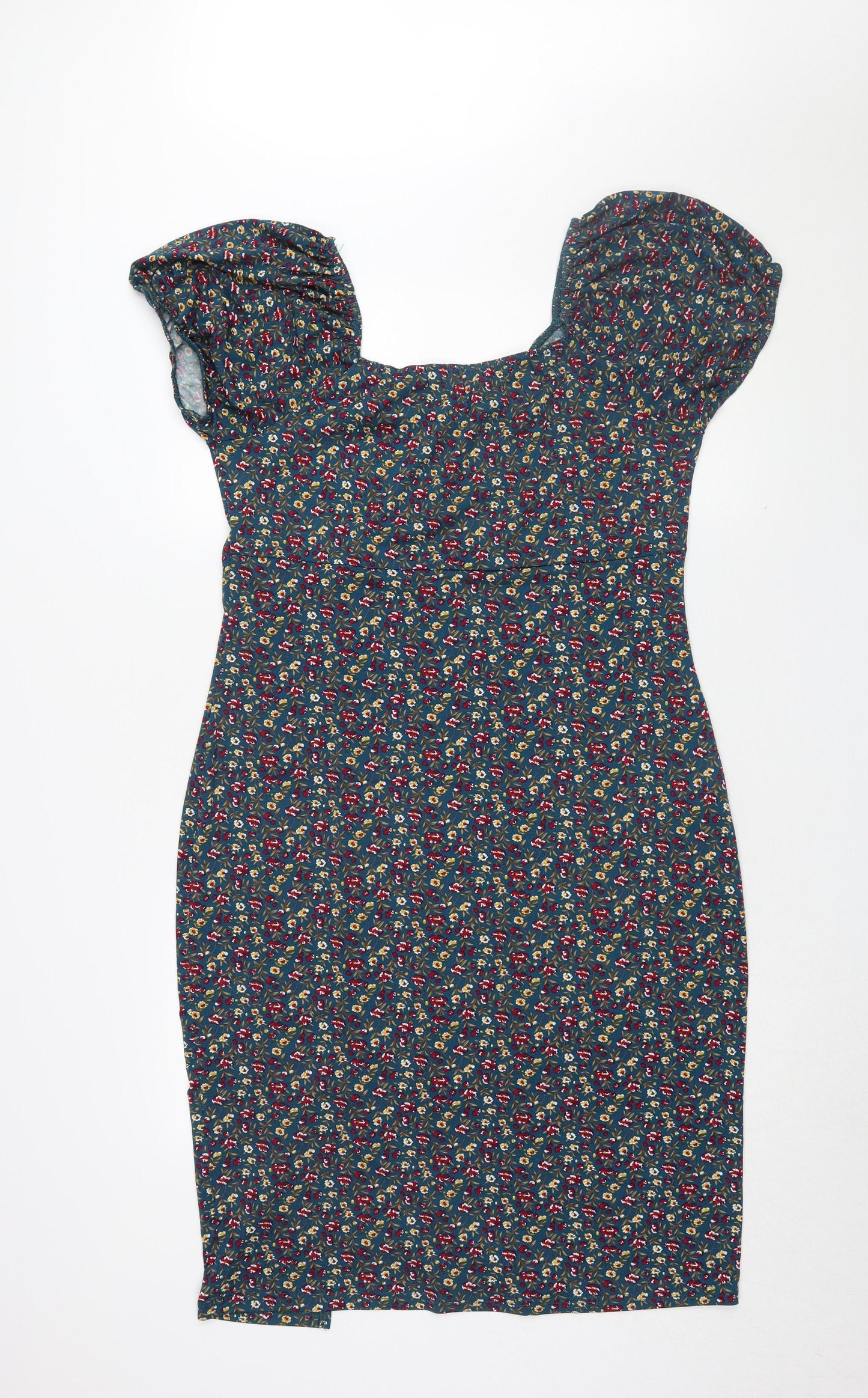 Stella Morgan Women's Green Floral Dress Size 16
