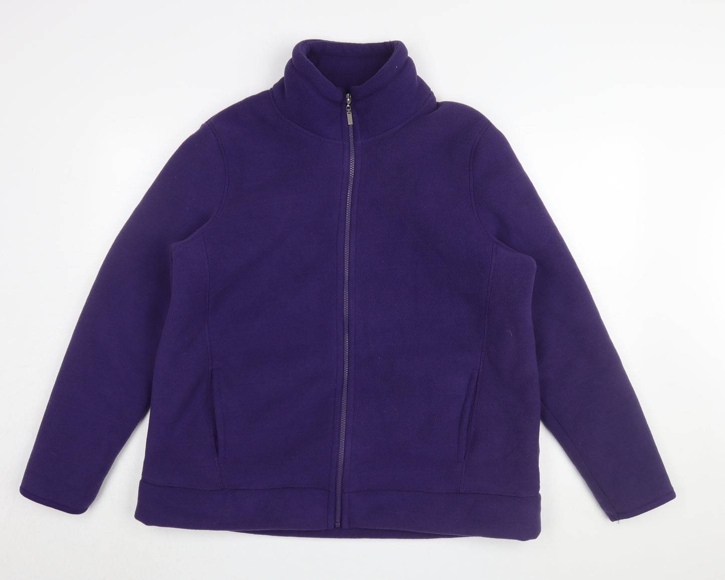 Marks and Spencer Women's Purple Fleece Jacket Size 20
