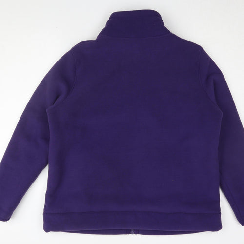 Marks and Spencer Women's Purple Fleece Jacket Size 20