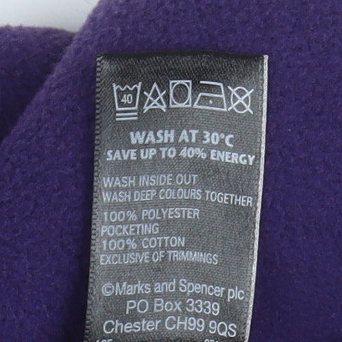 Marks and Spencer Women's Purple Fleece Jacket Size 20