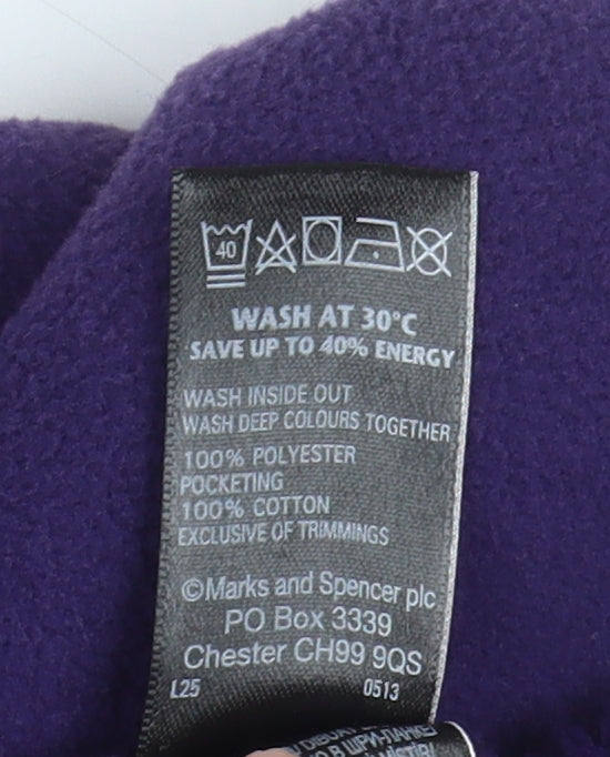 Marks and Spencer Women's Purple Fleece Jacket Size 20