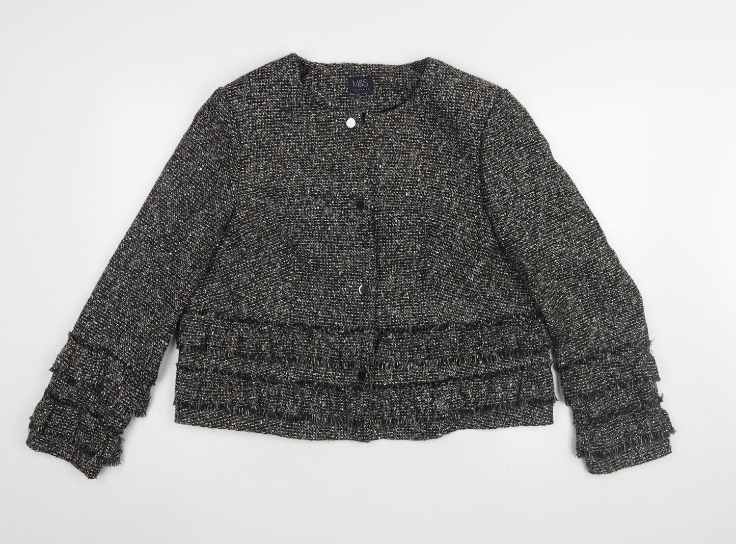 Marks and Spencer Women's Silver Jacket Size 18