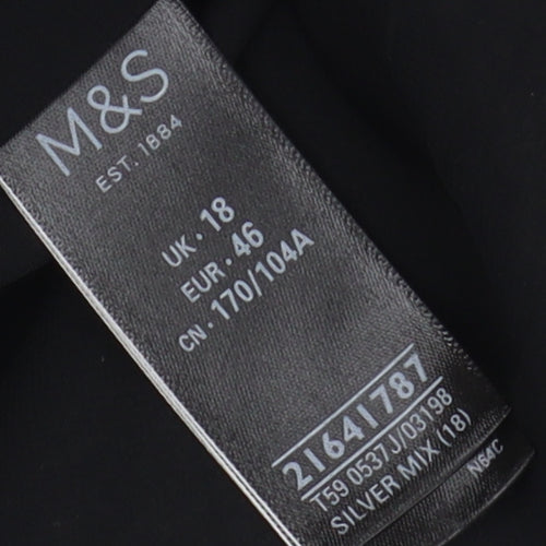 Marks and Spencer Women's Silver Jacket Size 18