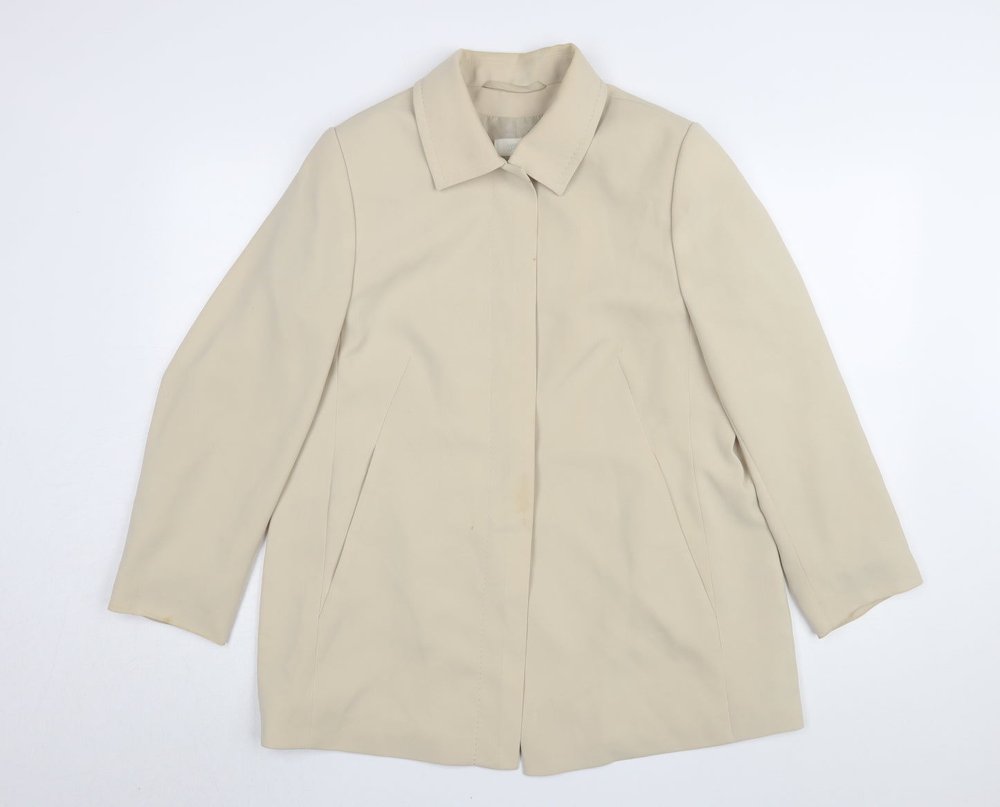 Marks and Spencer Beige Women's Overcoat, Size 14