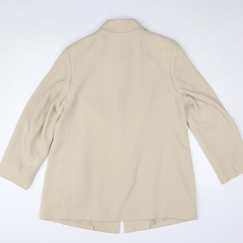 Marks and Spencer Beige Women's Overcoat, Size 14