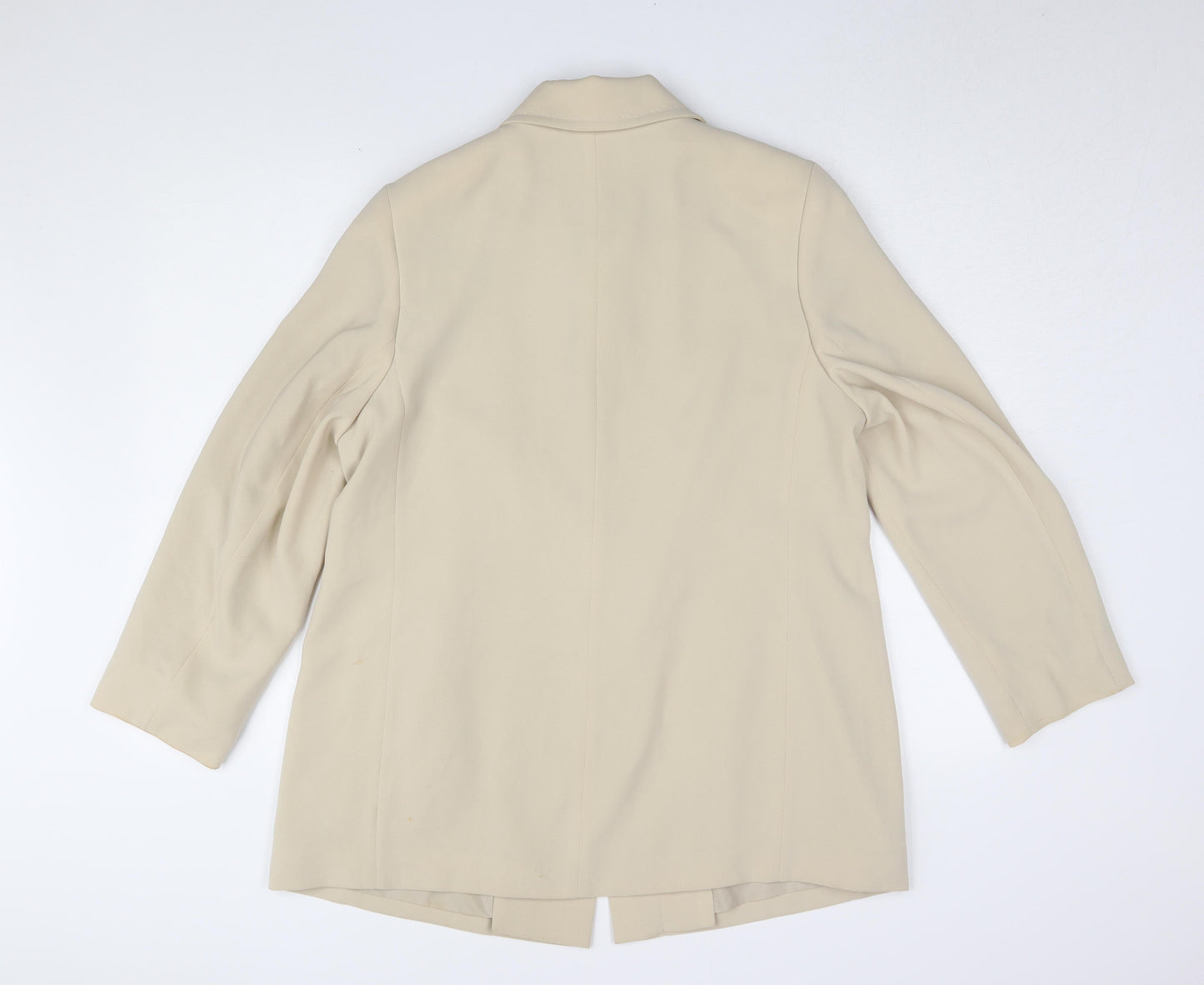 Marks and Spencer Beige Women's Overcoat, Size 14