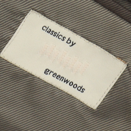 Greenwoods Men's Brown 40R Blazer with Notch Lapel
