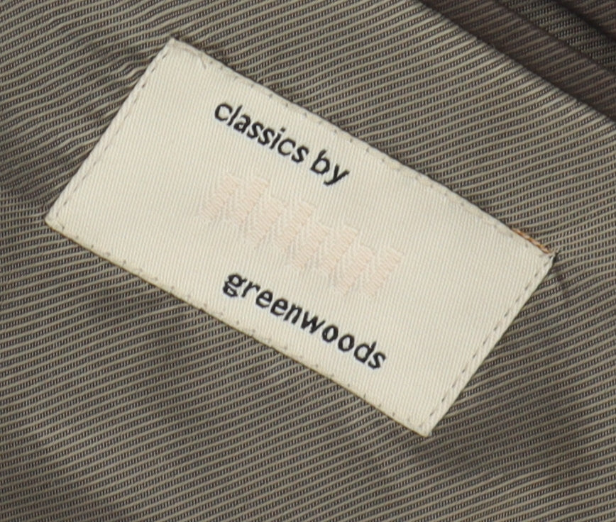 Greenwoods Men's Brown 40R Blazer with Notch Lapel