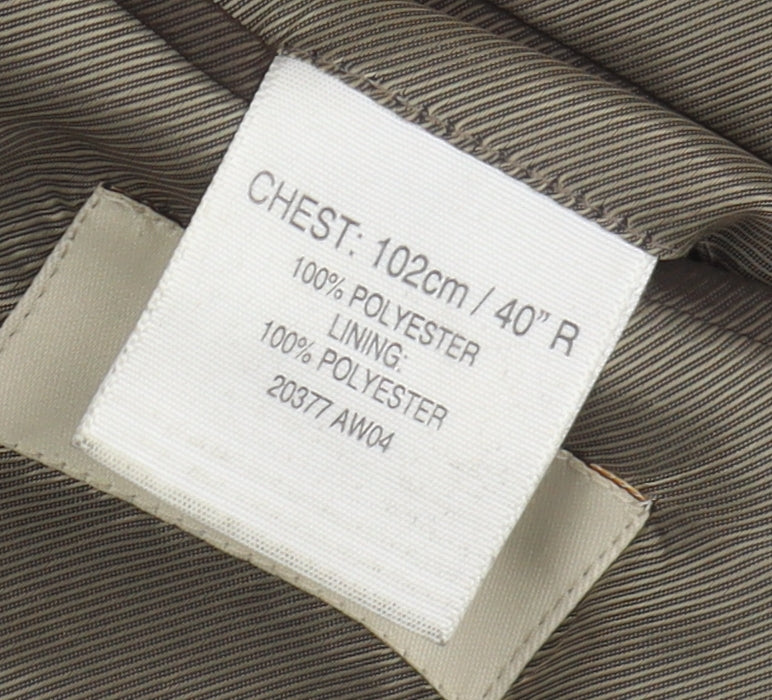 Greenwoods Men's Brown 40R Blazer with Notch Lapel