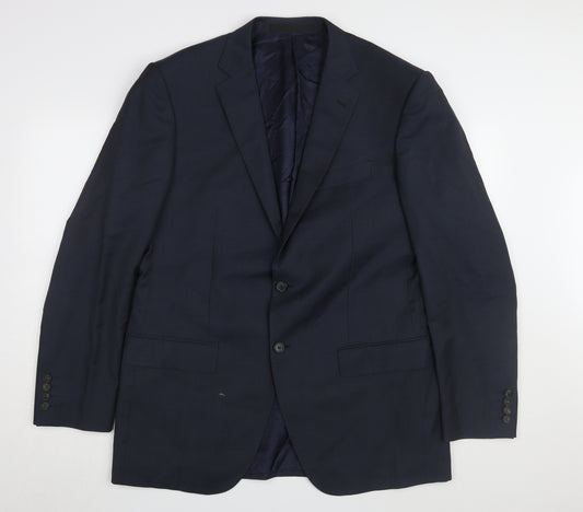 Marks and Spencer Men’s Blue Wool Blazer 42 Regular Fit