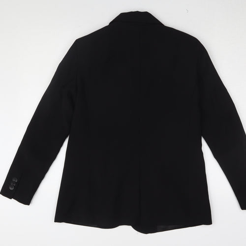 Pull & Bear Women's Black Regular Blazer Jacket Size 8