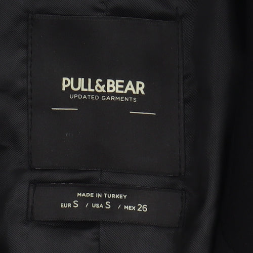 Pull & Bear Women's Black Regular Blazer Jacket Size 8