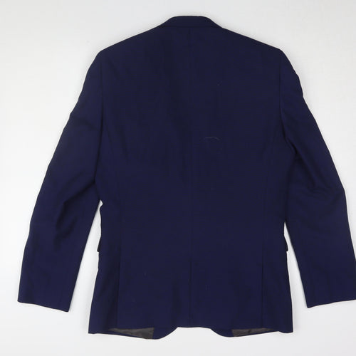 Next Men's Blue Blazer 38R Regular Single-Breasted