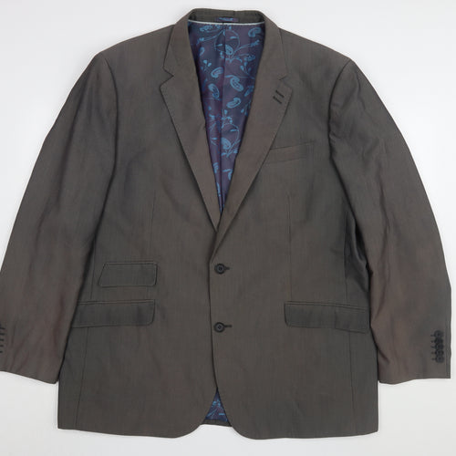 Jacamo Men's Grey Regular Fit Blazer 48R