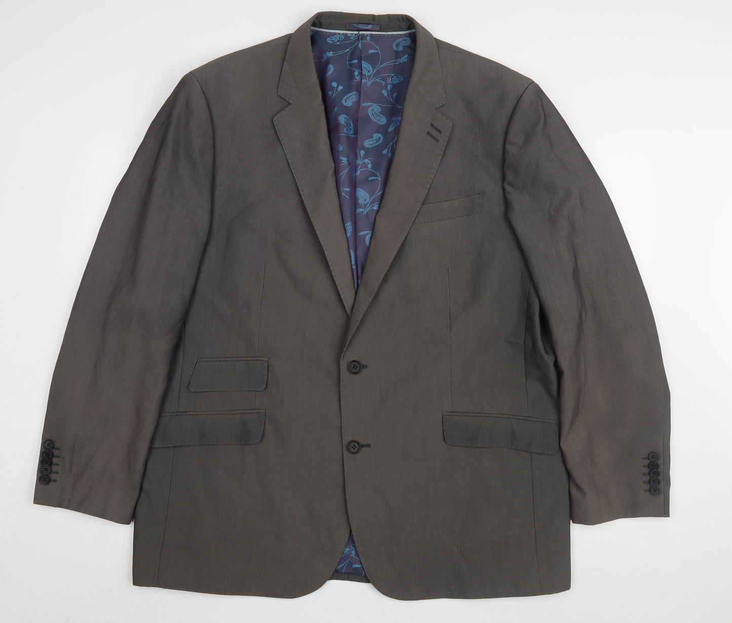 Jacamo Men's Grey Regular Fit Blazer 48R