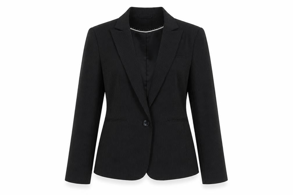 Front view of The Department Black Women’s Suit Jacket, size UK 10
