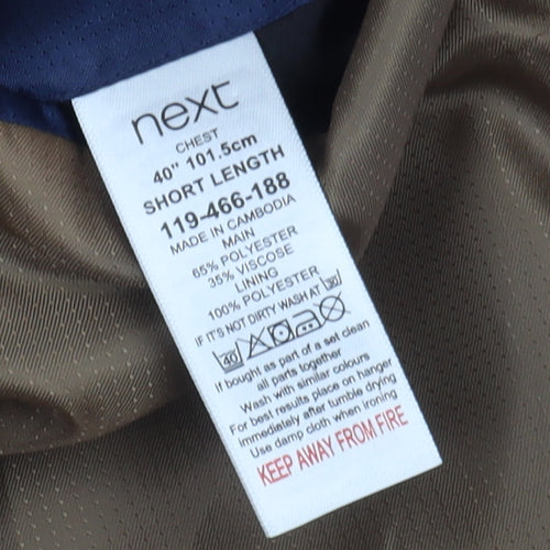 Next Men’s Blue Slim Fit Blazer 40S Formal