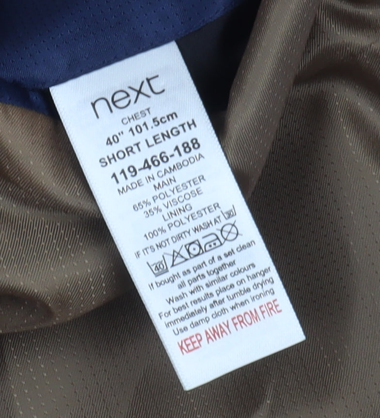 Next Men’s Blue Slim Fit Blazer 40S Formal