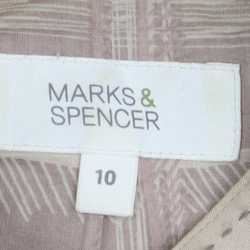 Marks and Spencer Women's Beige Jacket Size 10
