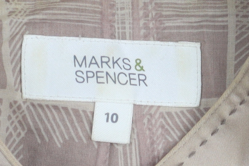 Marks and Spencer Women's Beige Jacket Size 10