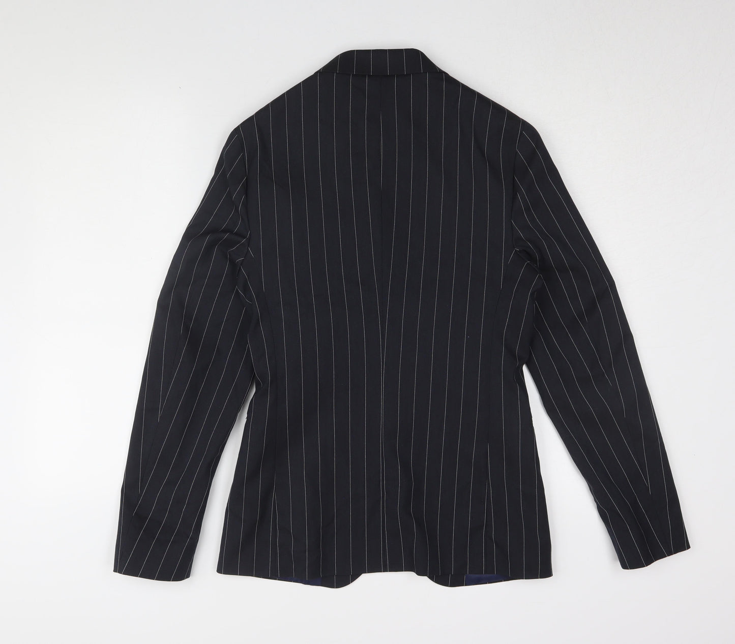 Asos Men's Black Striped Blazer, Size 34R