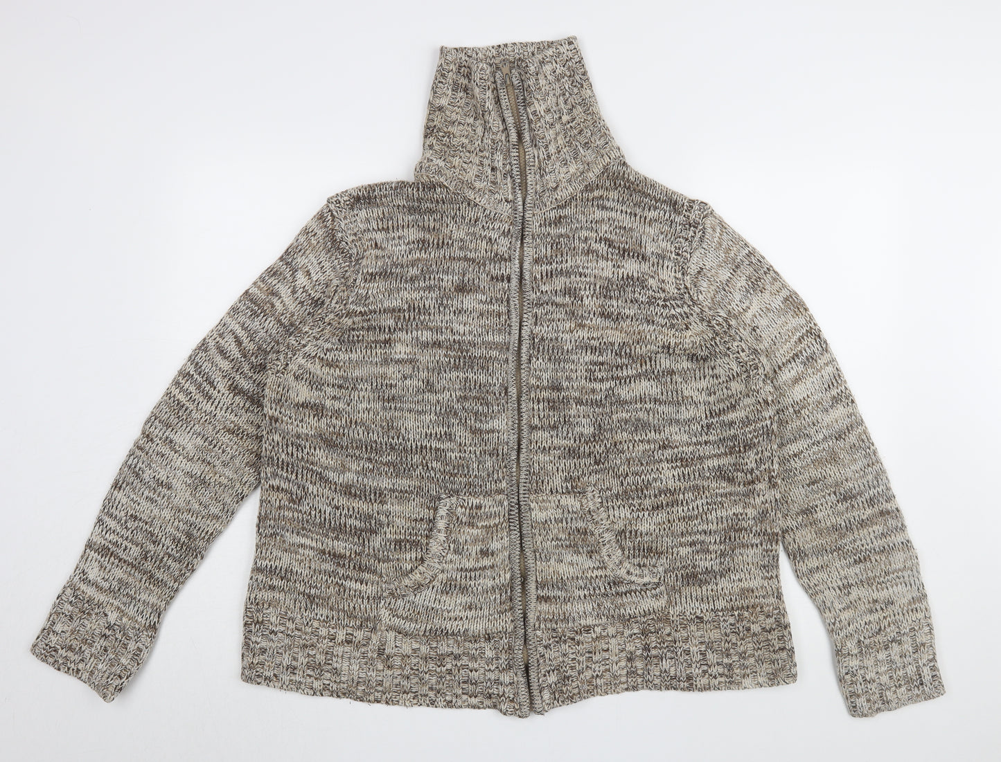 Bonmarché Women's Brown XL Basic Knit Jacket