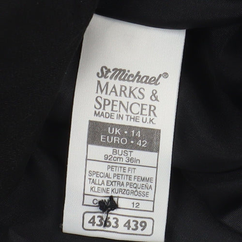 Marks and Spencer Women's Black Blazer Size 14