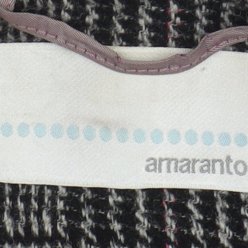 Amaranto Women's Grey Check Blazer Size 14