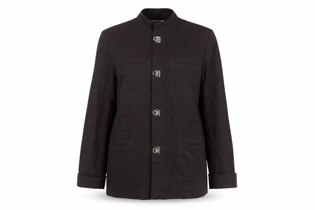 Front view of Carlisle Women's Brown Cotton Jacket, size 10