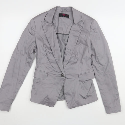 New Look Grey Women's Blazer Size 10 Classic