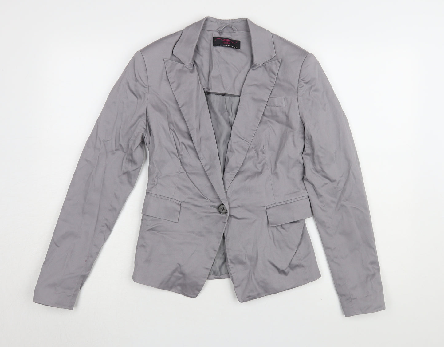 New Look Grey Women's Blazer Size 10 Classic