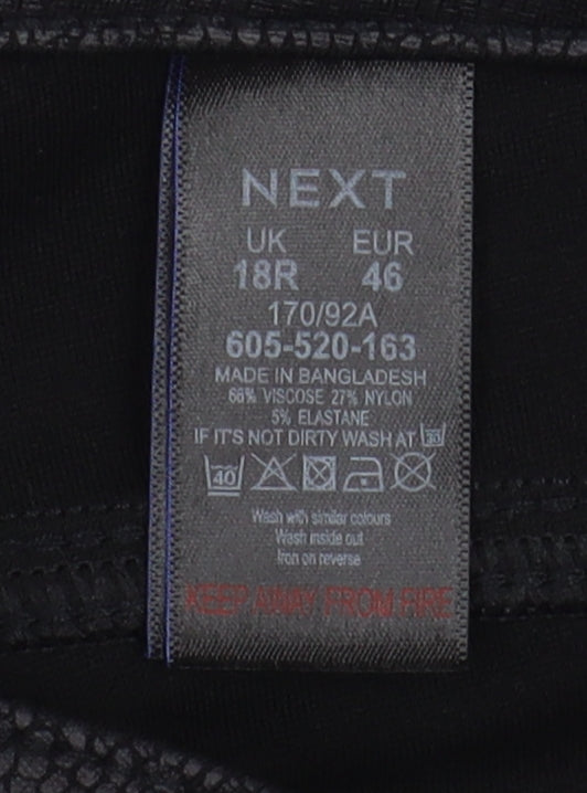 Next Women's Black Skinny Jeans Size 18