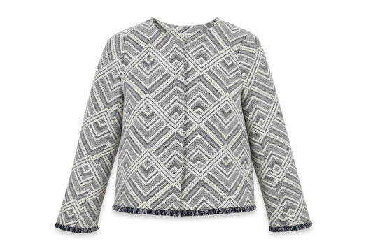 Front view of Paraphrase Women's Multicoloured Short Jacket, size 12