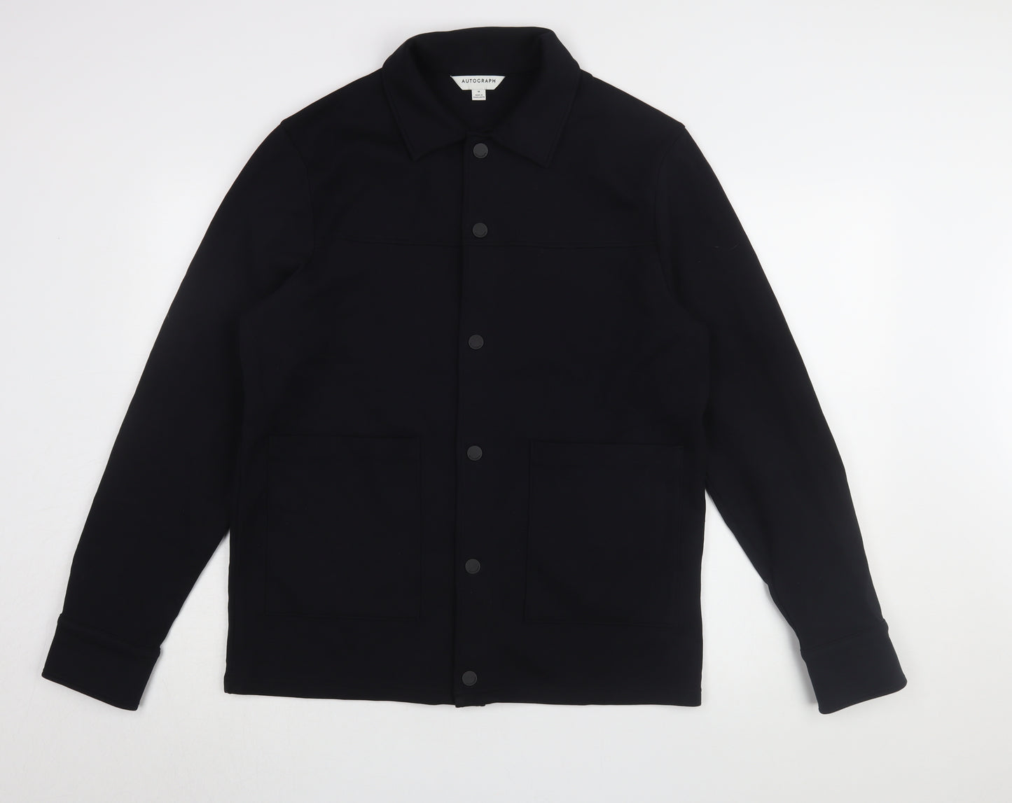 Autograph Men's Black Jacket M with Button Closure