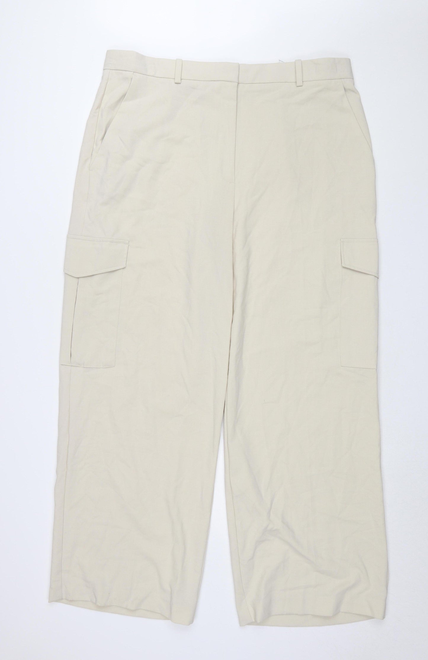 Marks and Spencer Women's Beige Cargo Trousers Size 20