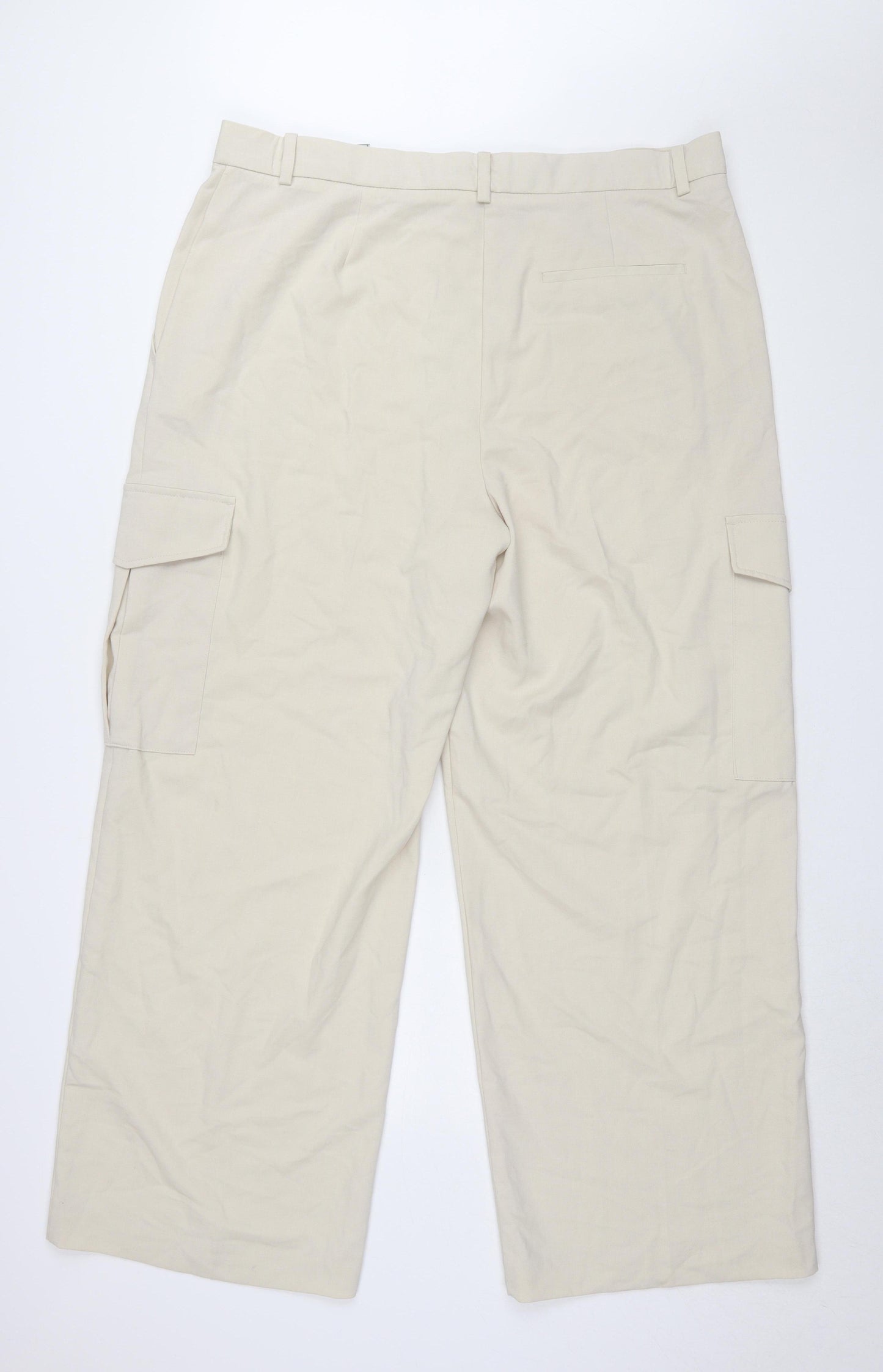 Marks and Spencer Women's Beige Cargo Trousers Size 20