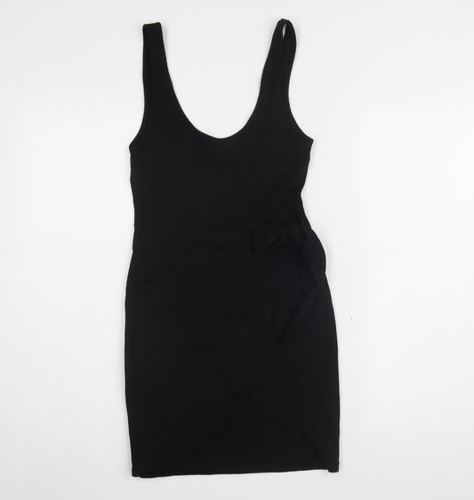 Zara Women's Black Bodycon Dress Size 12