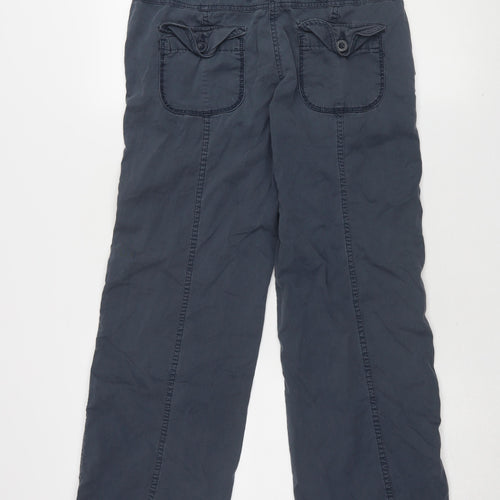 Marks and Spencer Women's Blue Cargo Trousers Size 8