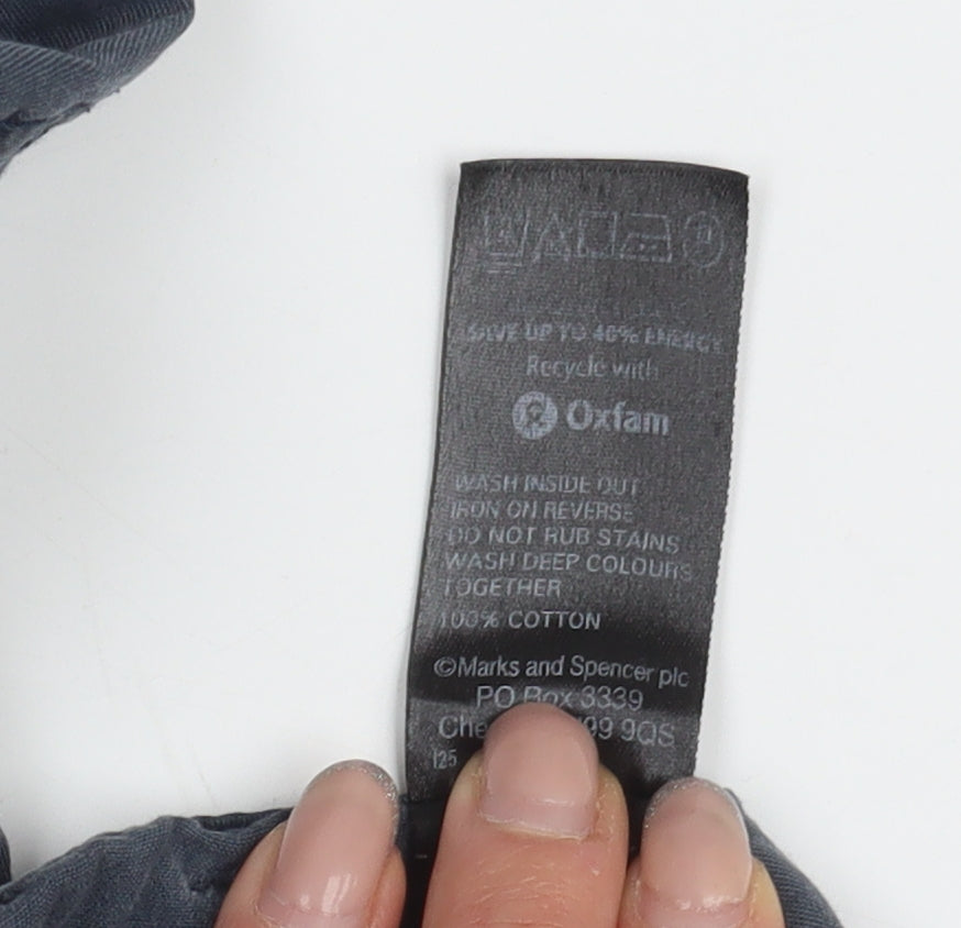 Marks and Spencer Women's Blue Cargo Trousers Size 8