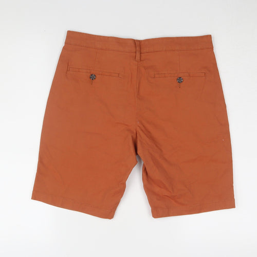 Marks and Spencer Men's Orange Medium Chino Shorts