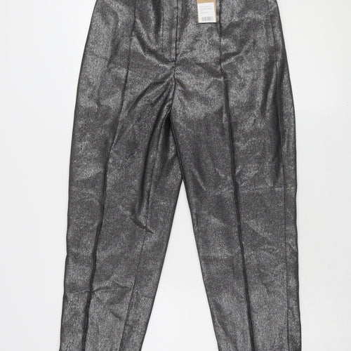 Hush Women's Black Ankle Trousers, Size 10 - Perfect for Parties