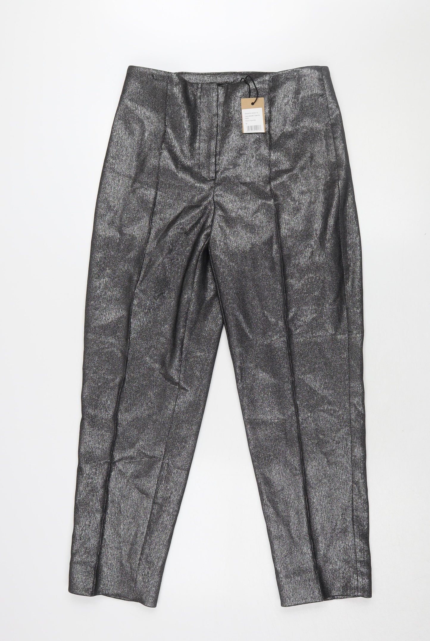 Hush Women's Black Ankle Trousers, Size 10 - Perfect for Parties