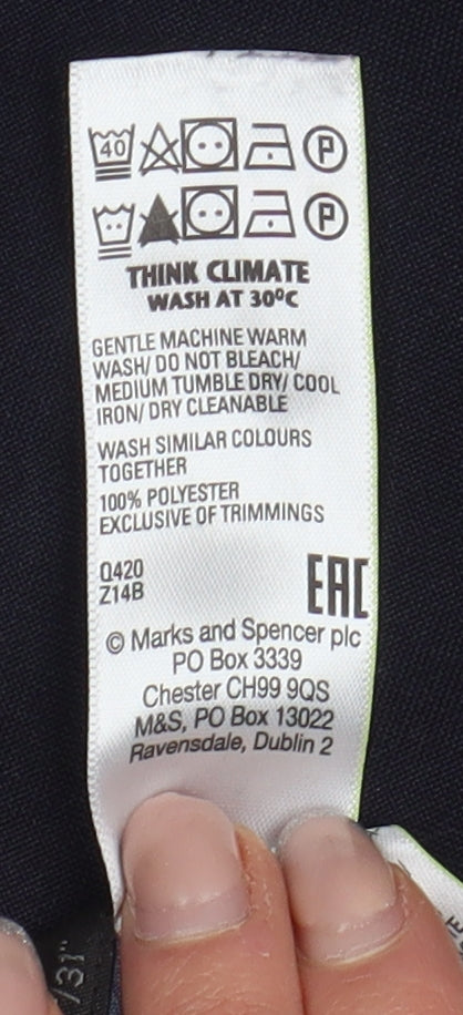 Marks and Spencer Men's Blue Chino Trousers, Size M