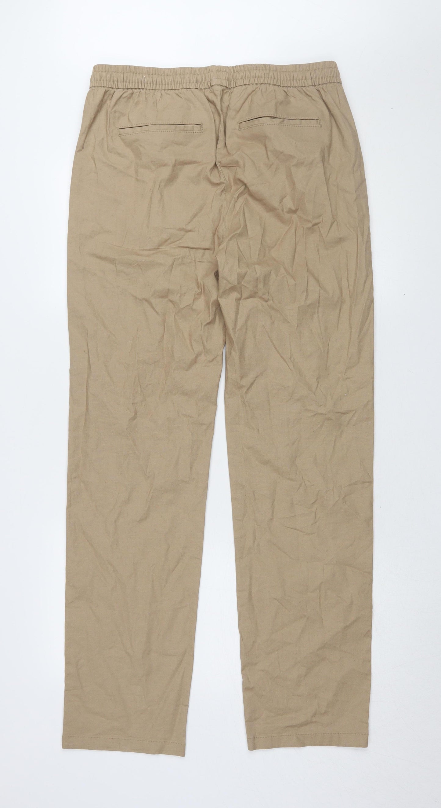 Marks and Spencer Men's Beige Chino Trousers M