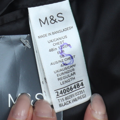 Marks and Spencer Men's Black Tuxedo Jacket, Size 48R